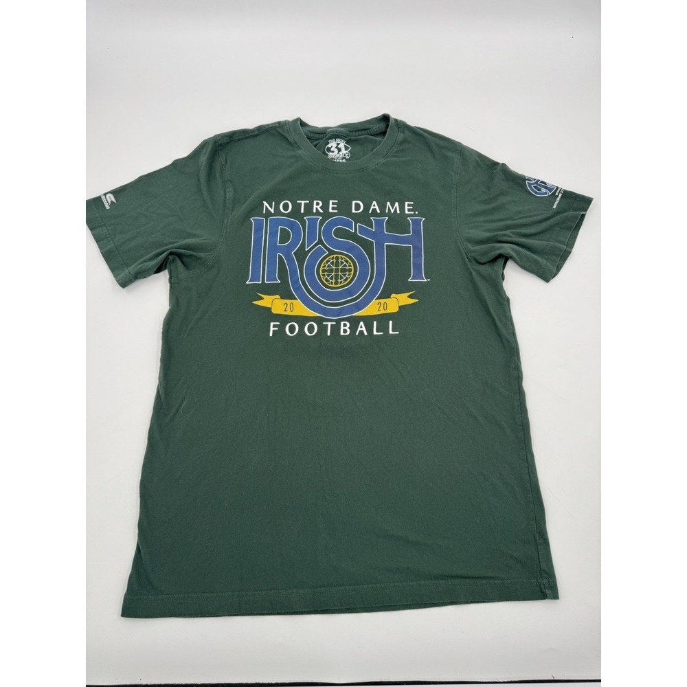 Notre Dame Irish Football 2020 The Shirt Mens Large Green Short Sleeve Casual‎